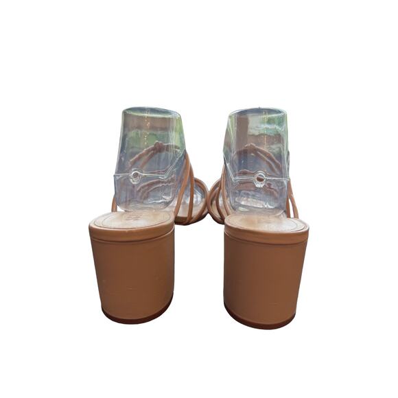 Schutz ~ Princey Strappy Slip On Block Heel Sandals Size 11 - Picture 5 of 9